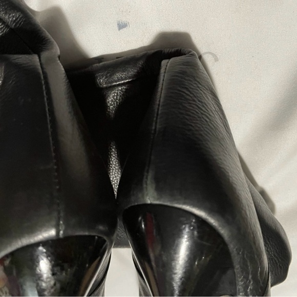 Knee high Jimmy Choo black leather boots - Picture 8 of 11